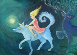 girl & wolf